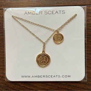 Amber Sceats Double Coin Necklace
